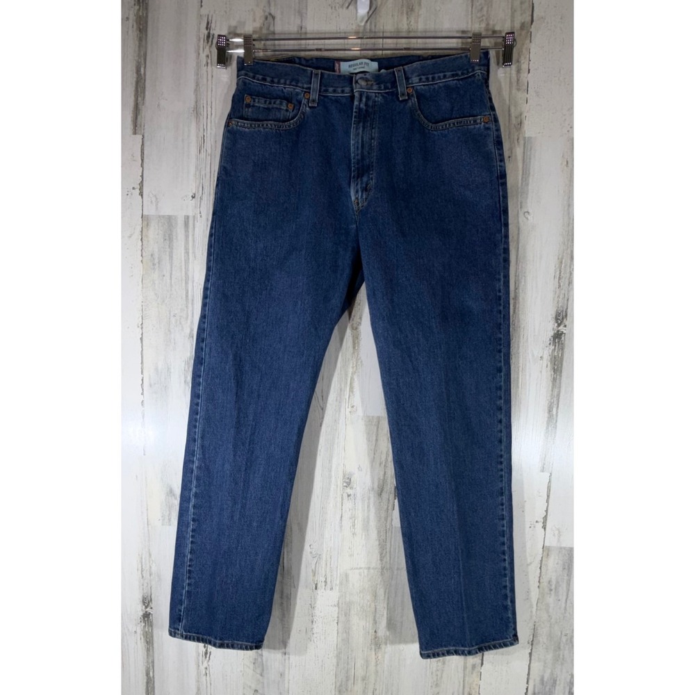 Levis Mens 505 Jeans 38x32 (fits 36x33) Medium Wash Straight Leg Vintage Y2K